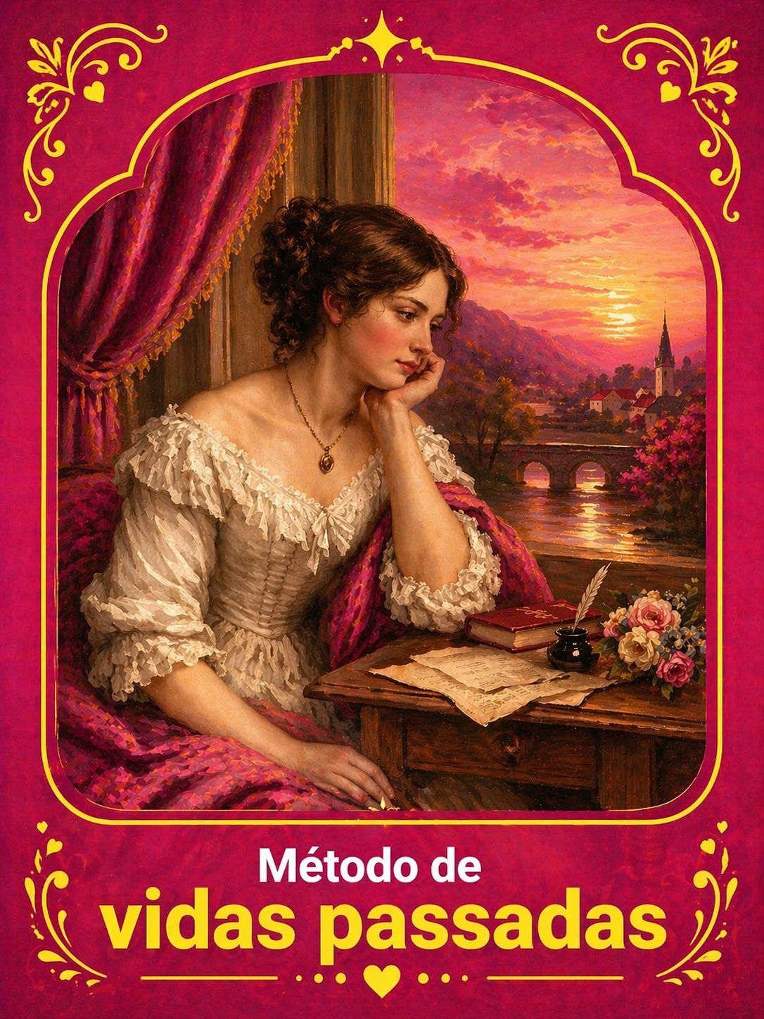 Arte com texto Método de vidas passadas